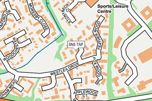 SN5 7AP map - OS OpenMap – Local (Ordnance Survey)