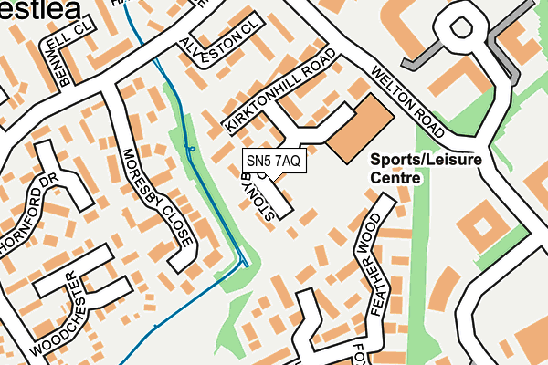 SN5 7AQ map - OS OpenMap – Local (Ordnance Survey)