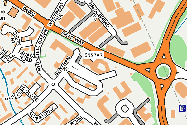 SN5 7AR map - OS OpenMap – Local (Ordnance Survey)
