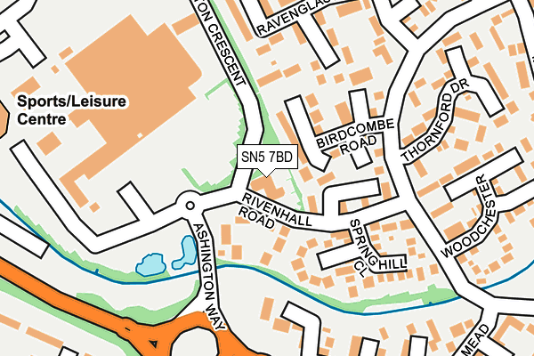 SN5 7BD map - OS OpenMap – Local (Ordnance Survey)