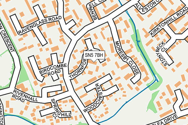 SN5 7BH map - OS OpenMap – Local (Ordnance Survey)