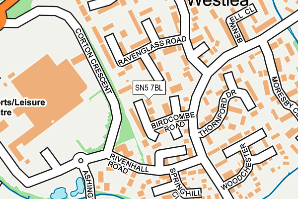 SN5 7BL map - OS OpenMap – Local (Ordnance Survey)
