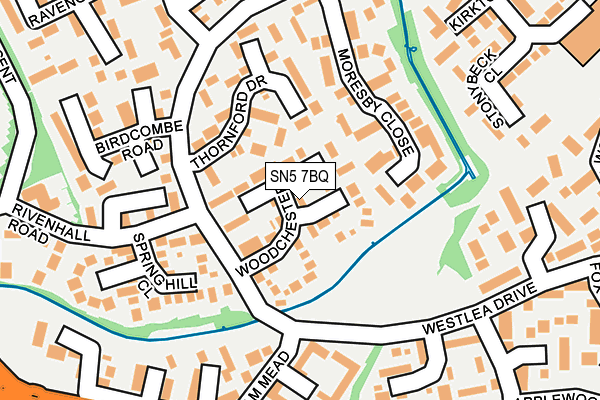 SN5 7BQ map - OS OpenMap – Local (Ordnance Survey)