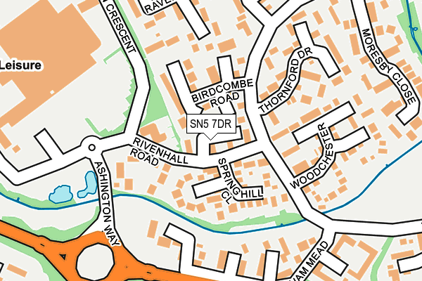SN5 7DR map - OS OpenMap – Local (Ordnance Survey)