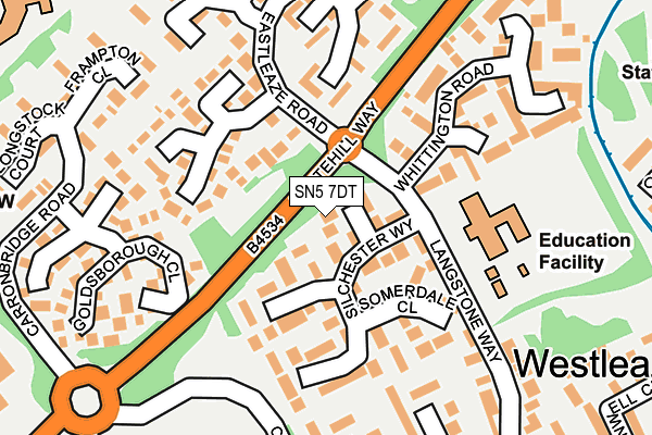 SN5 7DT map - OS OpenMap – Local (Ordnance Survey)