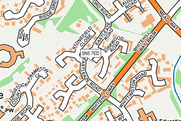 SN5 7ED map - OS OpenMap – Local (Ordnance Survey)