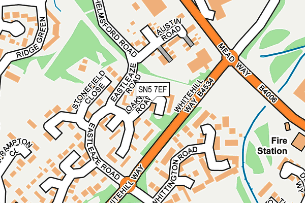 SN5 7EF map - OS OpenMap – Local (Ordnance Survey)