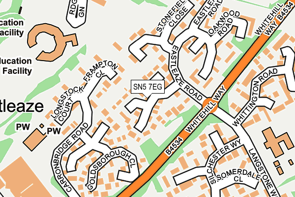SN5 7EG map - OS OpenMap – Local (Ordnance Survey)