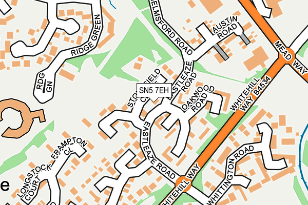 SN5 7EH map - OS OpenMap – Local (Ordnance Survey)