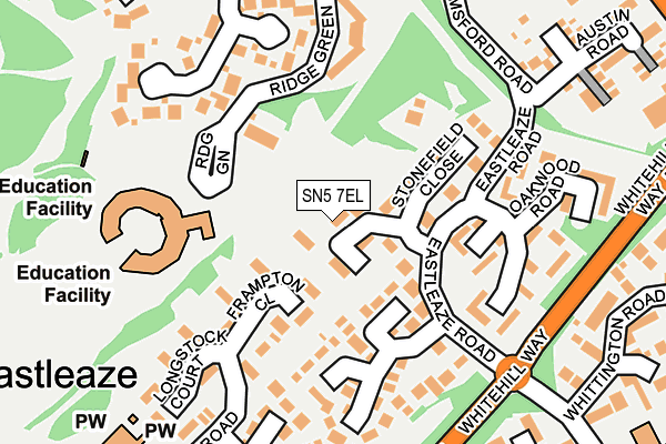 SN5 7EL map - OS OpenMap – Local (Ordnance Survey)