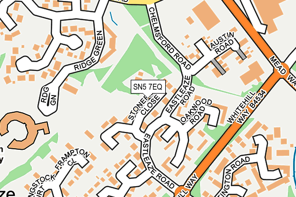 SN5 7EQ map - OS OpenMap – Local (Ordnance Survey)