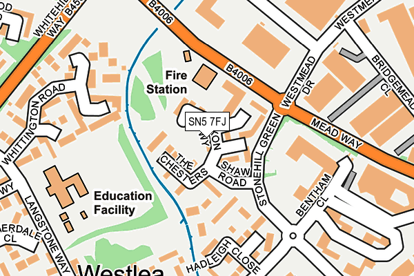 SN5 7FJ map - OS OpenMap – Local (Ordnance Survey)