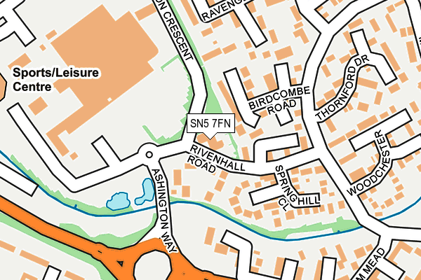 SN5 7FN map - OS OpenMap – Local (Ordnance Survey)