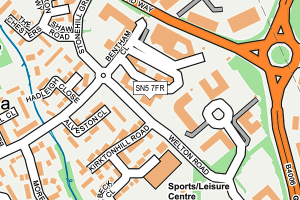 SN5 7FR map - OS OpenMap – Local (Ordnance Survey)