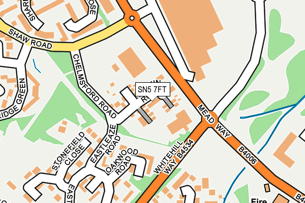 SN5 7FT map - OS OpenMap – Local (Ordnance Survey)