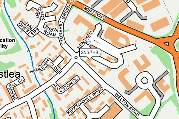SN5 7HB map - OS OpenMap – Local (Ordnance Survey)