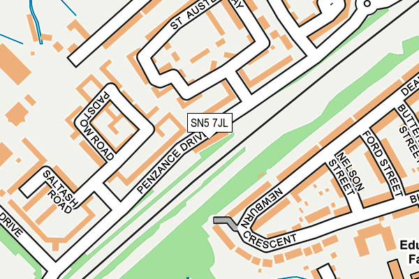 SN5 7JL map - OS OpenMap – Local (Ordnance Survey)