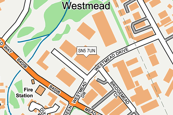 SN5 7UN map - OS OpenMap – Local (Ordnance Survey)