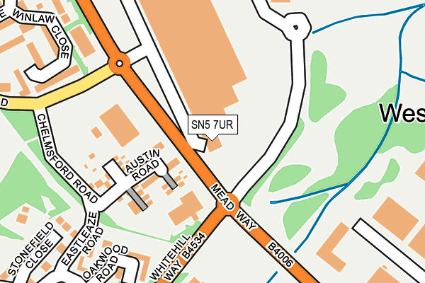 SN5 7UR map - OS OpenMap – Local (Ordnance Survey)