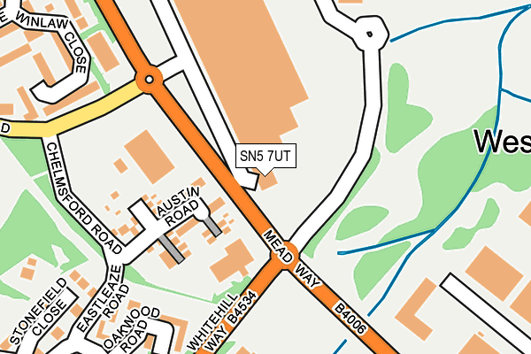 SN5 7UT map - OS OpenMap – Local (Ordnance Survey)