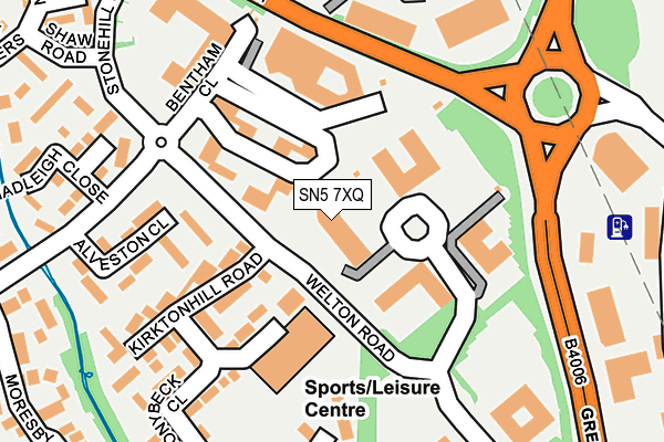 SN5 7XQ map - OS OpenMap – Local (Ordnance Survey)