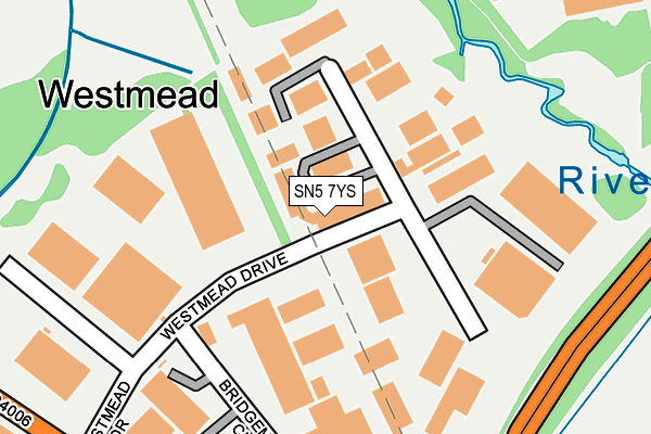 SN5 7YS map - OS OpenMap – Local (Ordnance Survey)