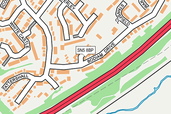 SN5 8BP map - OS OpenMap – Local (Ordnance Survey)