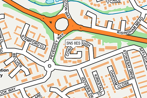 SN5 8ES map - OS OpenMap – Local (Ordnance Survey)