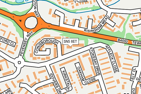 SN5 8ET map - OS OpenMap – Local (Ordnance Survey)