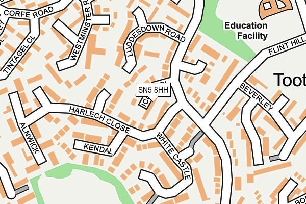SN5 8HH map - OS OpenMap – Local (Ordnance Survey)