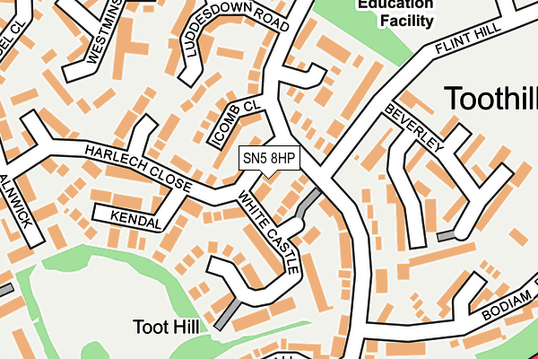 SN5 8HP map - OS OpenMap – Local (Ordnance Survey)