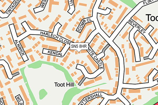 SN5 8HR map - OS OpenMap – Local (Ordnance Survey)