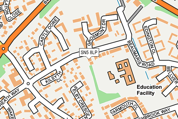 SN5 8LP map - OS OpenMap – Local (Ordnance Survey)