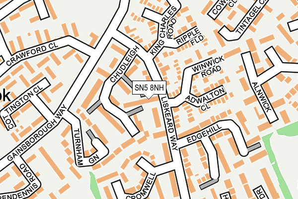SN5 8NH map - OS OpenMap – Local (Ordnance Survey)