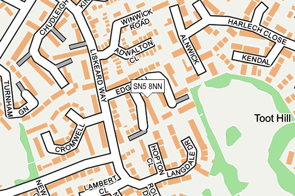 SN5 8NN map - OS OpenMap – Local (Ordnance Survey)