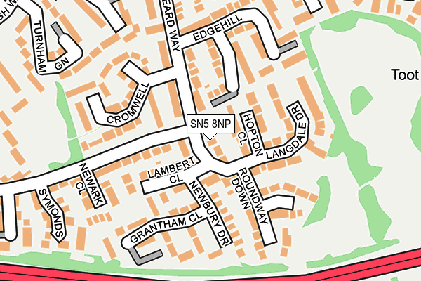 SN5 8NP map - OS OpenMap – Local (Ordnance Survey)