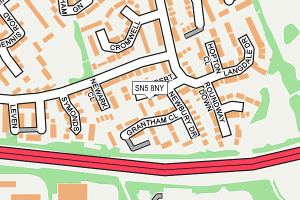 SN5 8NY map - OS OpenMap – Local (Ordnance Survey)