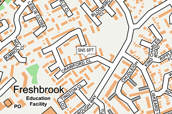 Map of CRAWFORD HILL PROPERTY INVESTMENT LTD at local scale