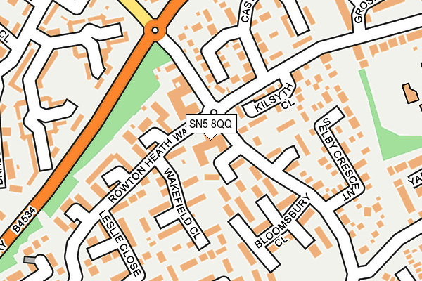 SN5 8QQ map - OS OpenMap – Local (Ordnance Survey)