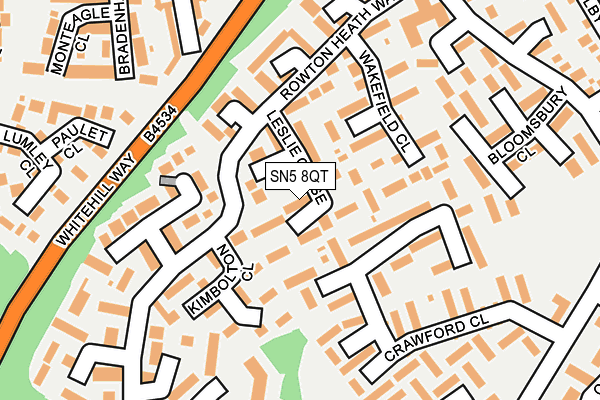 SN5 8QT map - OS OpenMap – Local (Ordnance Survey)