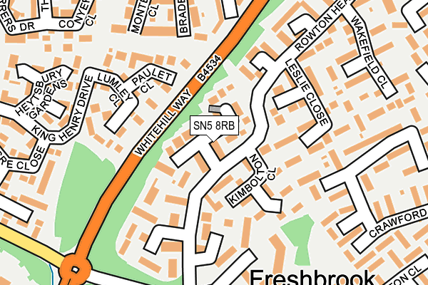 SN5 8RB map - OS OpenMap – Local (Ordnance Survey)