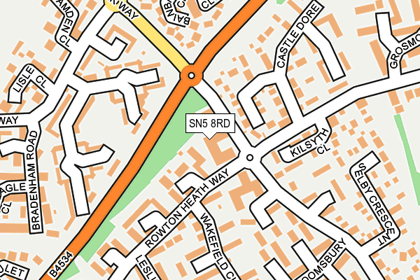 SN5 8RD map - OS OpenMap – Local (Ordnance Survey)