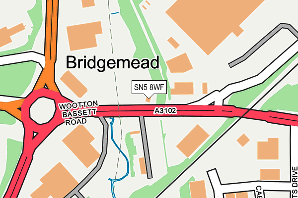 SN5 8WF map - OS OpenMap – Local (Ordnance Survey)