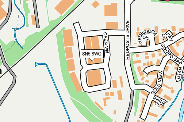SN5 8WQ map - OS OpenMap – Local (Ordnance Survey)