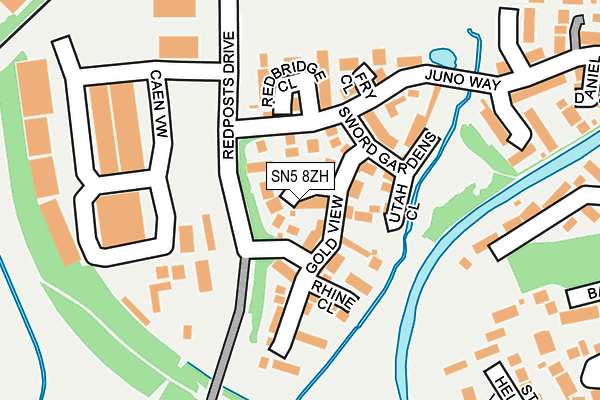 SN5 8ZH map - OS OpenMap – Local (Ordnance Survey)
