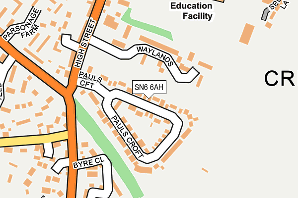 SN6 6AH map - OS OpenMap – Local (Ordnance Survey)