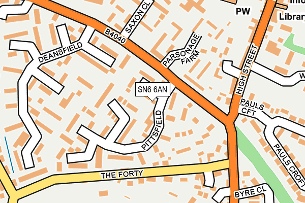 SN6 6AN map - OS OpenMap – Local (Ordnance Survey)