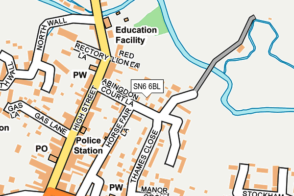 SN6 6BL map - OS OpenMap – Local (Ordnance Survey)