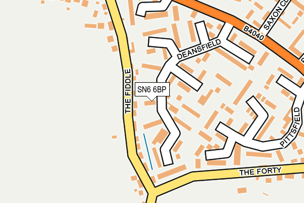 SN6 6BP map - OS OpenMap – Local (Ordnance Survey)