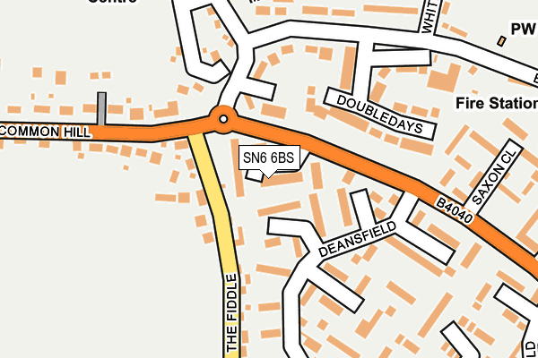 SN6 6BS map - OS OpenMap – Local (Ordnance Survey)